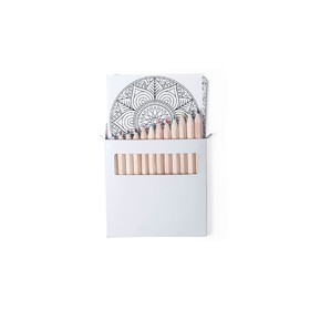 Набор цветных карандашей с раскрасками BOLTEX, 9х9х1см, бумага, дерево, картон